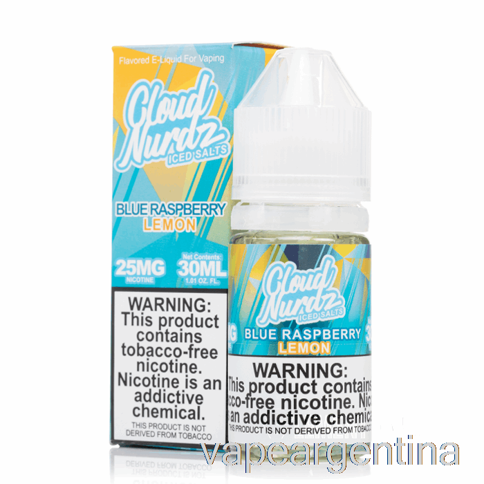 Helado De Frambuesa Azul Limón - Sales Nurdz Nube- 30ml 25mg Vape Descartable